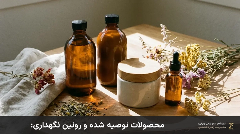محصولات توصیه شده و روتین نگهداری: