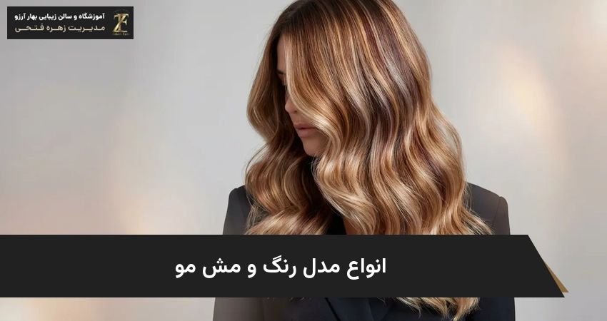 انواع مدل رنگ و مش مو